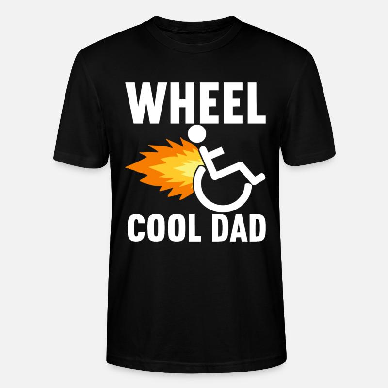 Rollstuhlfahrer Rollstuhl - Stanley/Stella Unisex Bio-T-Shirt CRAFTER - Schwarz
