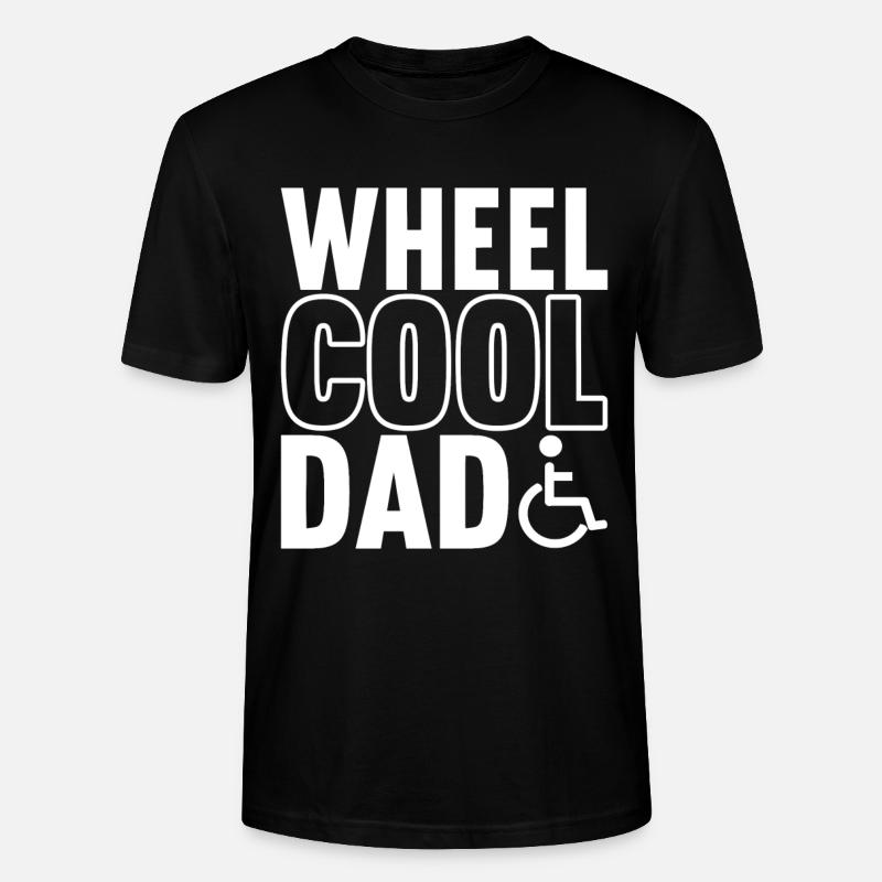 Rollstuhlfahrer Rollstuhl - Stanley/Stella Unisex Bio-T-Shirt CRAFTER - Schwarz