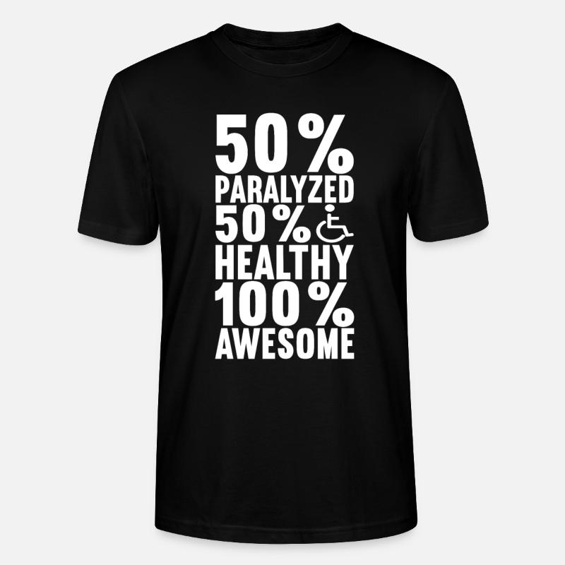 Rollstuhlfahrer Rollstuhl - Stanley/Stella Unisex Bio-T-Shirt CRAFTER - Schwarz