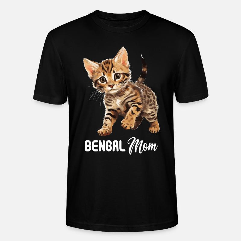 Chat du Bengale Bengalkatze - T-shirt bio CRAFTER Stanley Stella Unisexe - noir