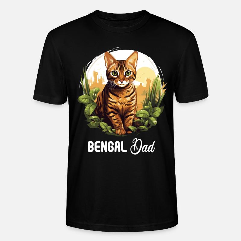 Chat du Bengale Bengalkatze - T-shirt bio CRAFTER Stanley Stella Unisexe - noir