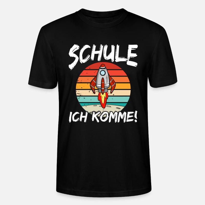 J’arrive, écolier, astronaute - T-shirt bio CRAFTER Stanley Stella Unisexe - noir
