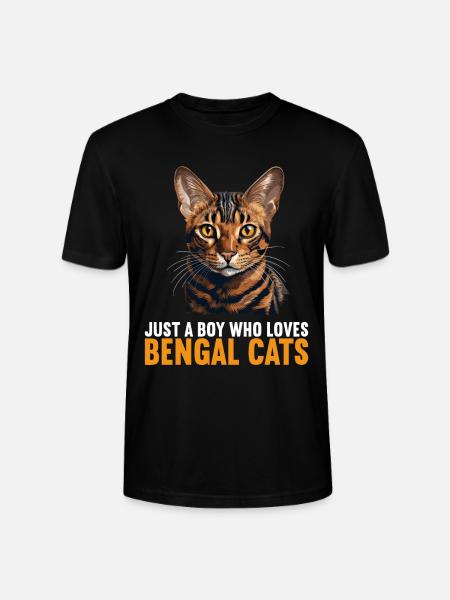 Bengal Cat Bengalkatze - Stanley/Stella Unisex Bio-T-Shirt CRAFTER - Schwarz