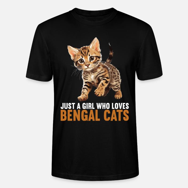 Chat du Bengale Bengalkatze - T-shirt bio CRAFTER Stanley Stella Unisexe - noir