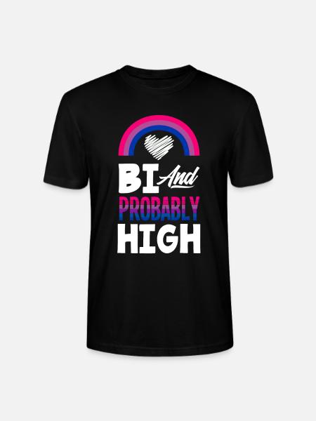 Bisexual Cannabis - Stanley/Stella CRAFTER Unisex Organic T-Shirt - black
