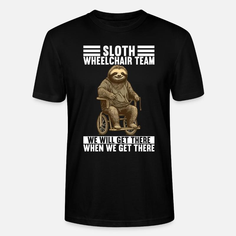 Rollstuhlfahrer Rollstuhl - Stanley/Stella Unisex Bio-T-Shirt CRAFTER - Schwarz
