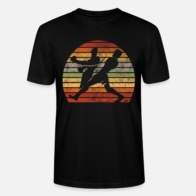 Boxeurs de boxe rétro - T-shirt bio CRAFTER Stanley Stella Unisexe - noir