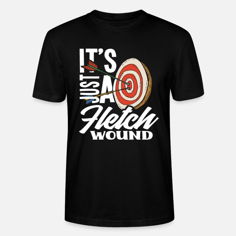 Lustiges Bogenschießen Bogen - Stanley/Stella Unisex Bio-T-Shirt CRAFTER - Schwarz
