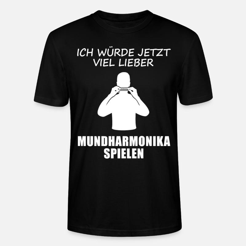 Longing Harmonica Player Chemise - T-shirt bio CRAFTER Stanley Stella Unisexe - noir