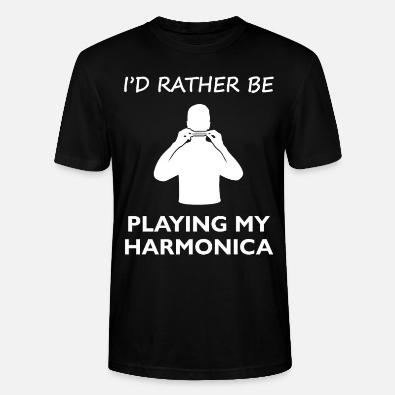 Longing Harmonica Player Chemise - T-shirt bio CRAFTER Stanley Stella Unisexe - noir