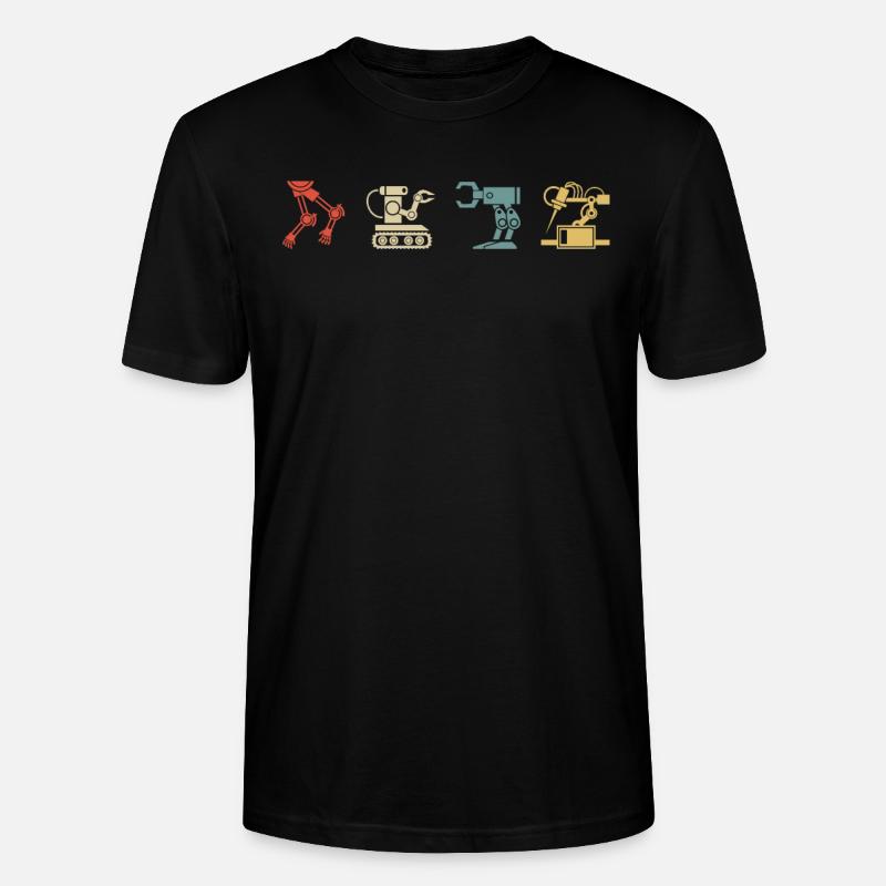 Programmeur de robots robotiques - T-shirt bio CRAFTER Stanley Stella Unisexe - noir
