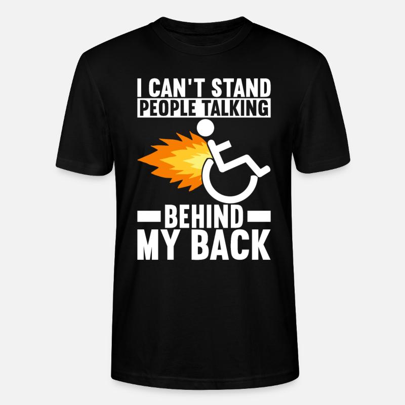 Rollstuhlfahrer Rollstuhl - Stanley/Stella Unisex Bio-T-Shirt CRAFTER - Schwarz