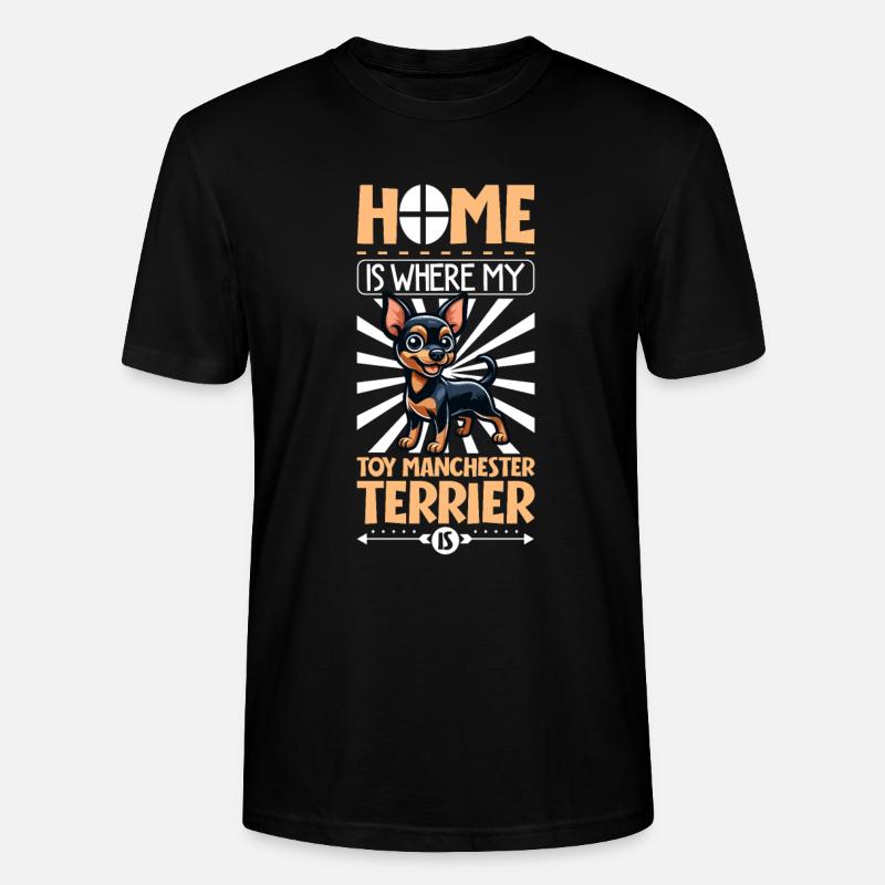 Accueil - Manchester Terrier - T-shirt bio CRAFTER Stanley Stella Unisexe - noir