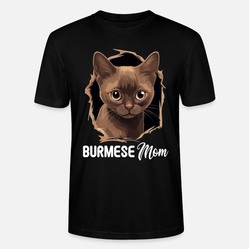 Chat birman Birmanie Katze - T-shirt bio CRAFTER Stanley Stella Unisexe - noir