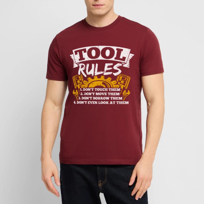 Tool Rules: Don't Touch, Move, Borrow Stanley/Stella CRAFTER Unisex Organic T-Shirt
