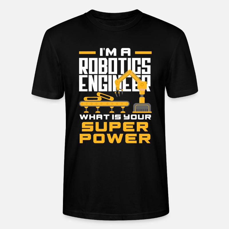 Robotik Roboter Programmierer - Stanley/Stella Unisex Bio-T-Shirt CRAFTER - Schwarz
