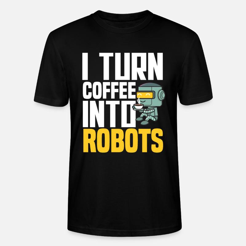 Programmeur de robots robotiques - T-shirt bio CRAFTER Stanley Stella Unisexe - noir