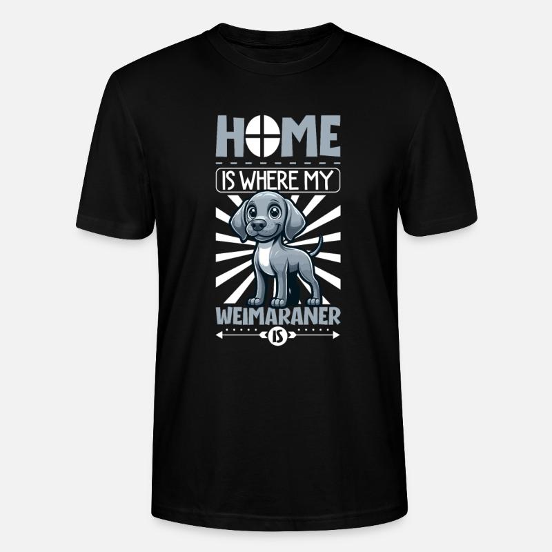 Accueil - Braque de Weimar - T-shirt bio CRAFTER Stanley Stella Unisexe - noir
