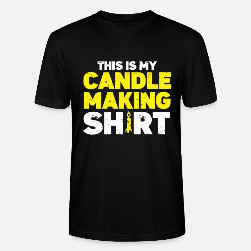 Candle Maker Candle Making - Stanley/Stella CRAFTER Unisex Organic T-Shirt - black