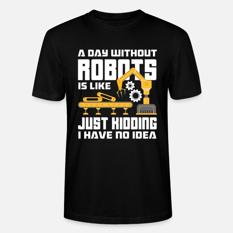 Programmeur de robots robotiques - T-shirt bio CRAFTER Stanley Stella Unisexe - noir
