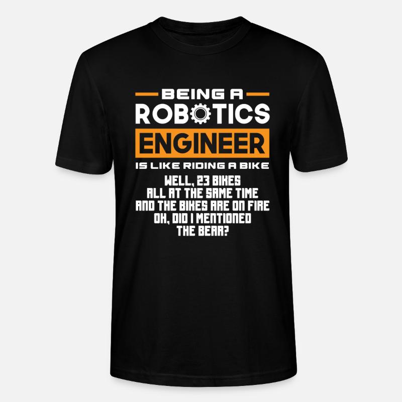 Programmeur de robots robotiques - T-shirt bio CRAFTER Stanley Stella Unisexe - noir