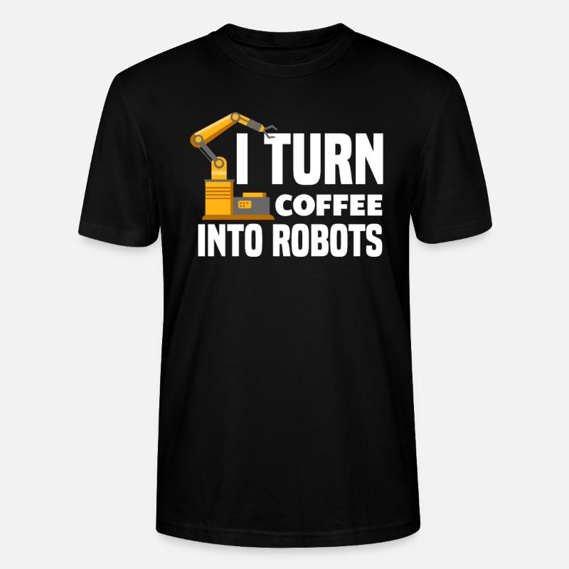 Programmeur de robots robotiques - T-shirt bio CRAFTER Stanley Stella Unisexe - noir