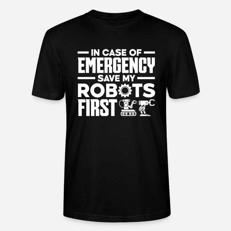 Programmeur de robots robotiques - T-shirt bio CRAFTER Stanley Stella Unisexe - noir