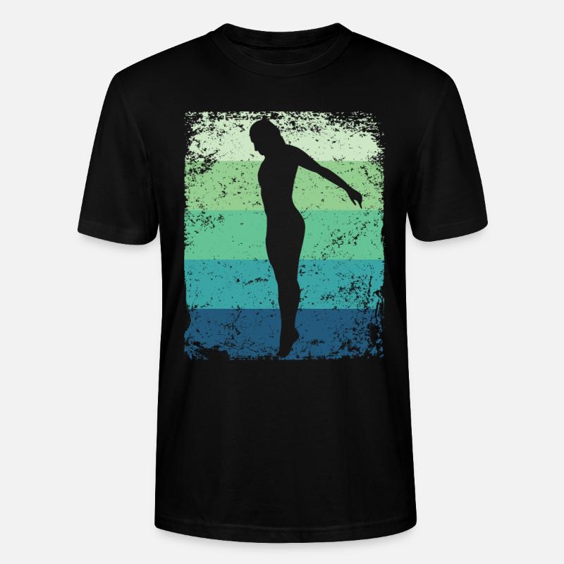Synchronisierter Wassertaucher High Diver - Stanley/Stella Unisex Bio-T-Shirt CRAFTER - Schwarz