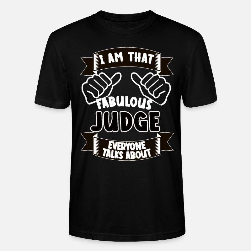 Richter Lustiger Spruch Geschenkidee - Stanley/Stella Unisex Bio-T-Shirt CRAFTER - Schwarz