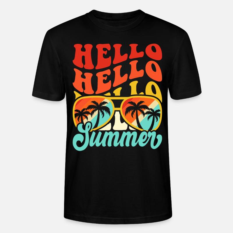 Hello Summer - Stanley/Stella Unisex Bio-T-Shirt CRAFTER - Schwarz