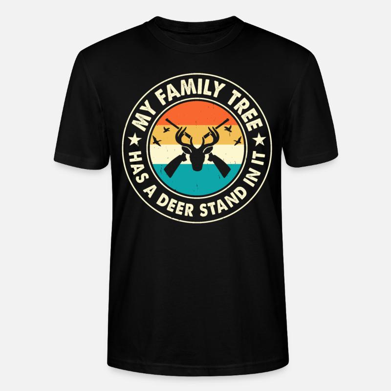 Chasse au chasseur - T-shirt bio CRAFTER Stanley Stella Unisexe - noir