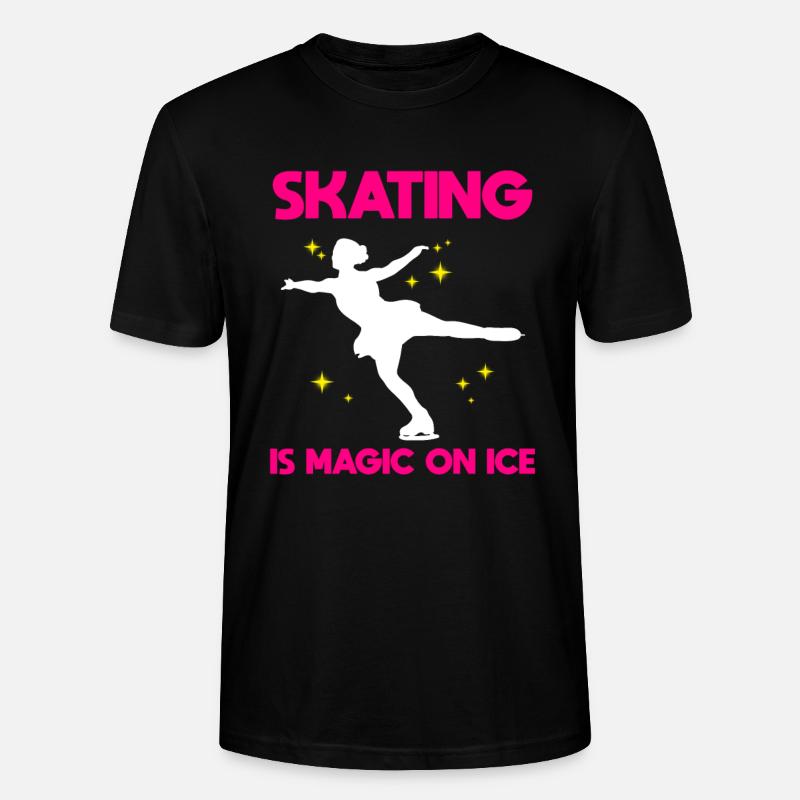Eiskunstlauf Professioneller Eisläufer - Stanley/Stella Unisex Bio-T-Shirt CRAFTER - Schwarz