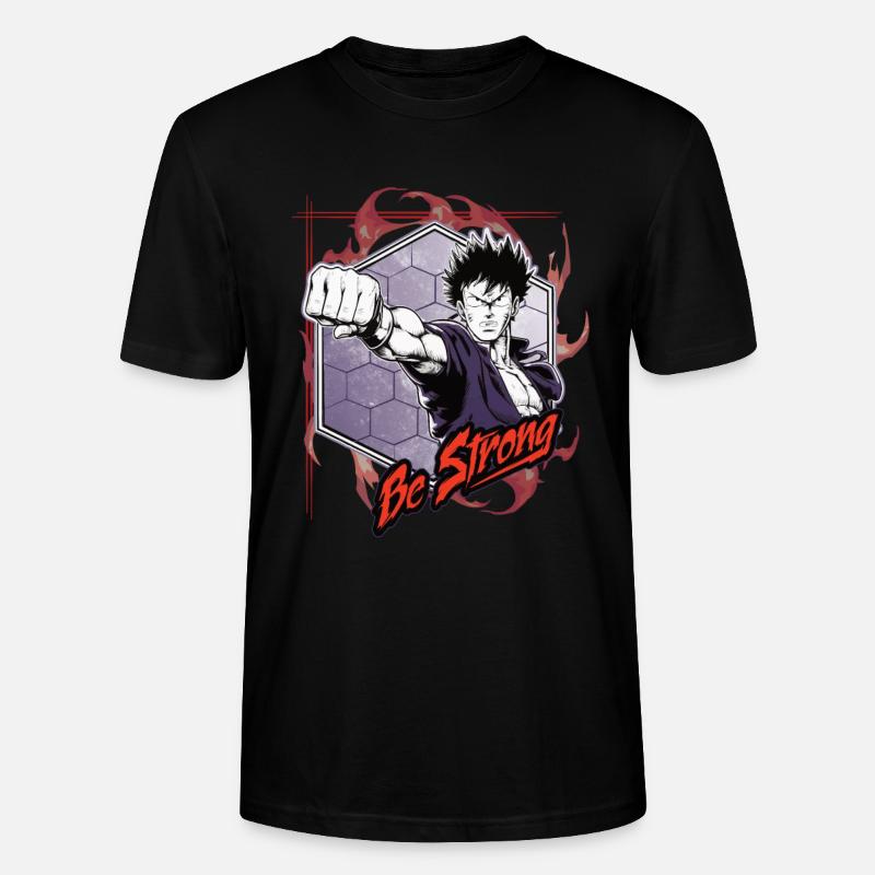 Sei Stark - Anime Kämpfer - Stanley/Stella Unisex Bio-T-Shirt CRAFTER - Schwarz