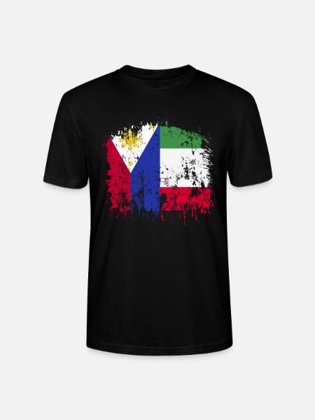 Drapeau des Philippines Italie - T-shirt bio CRAFTER Stanley Stella Unisexe - noir
