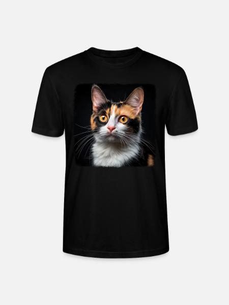 Calico Cat Glückskatze - Stanley/Stella Unisex Bio-T-Shirt CRAFTER - Schwarz