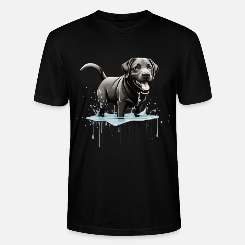 SÜßER SCHWARZER LABRADOR - Stanley/Stella Unisex Bio-T-Shirt CRAFTER - Schwarz
