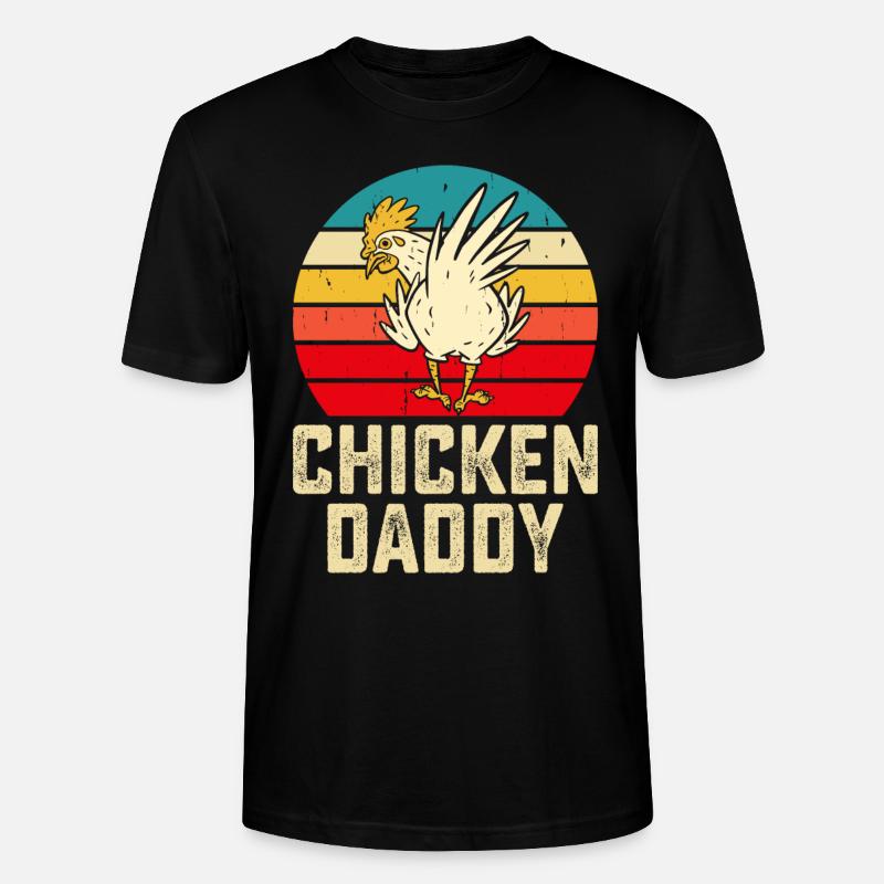Chicken Daddy - Stanley/Stella Unisex Bio-T-Shirt CRAFTER - Schwarz