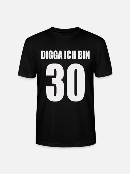 Digga ich bin 30 - Stanley/Stella Unisex Bio-T-Shirt CRAFTER - Schwarz