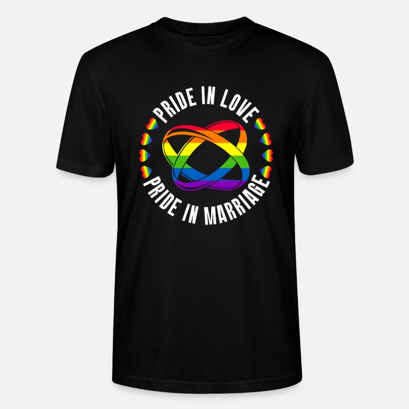 Gay Pride Hochzeit Homo-Ehe - Stanley/Stella Unisex Bio-T-Shirt CRAFTER - Schwarz