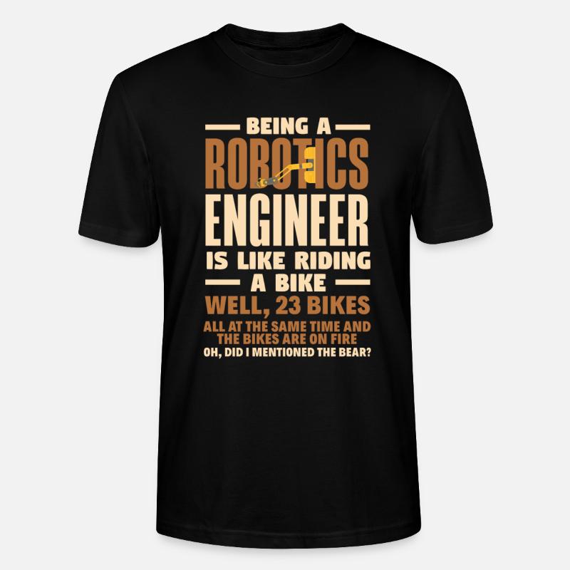 Programmeur de robots robotiques - T-shirt bio CRAFTER Stanley Stella Unisexe - noir