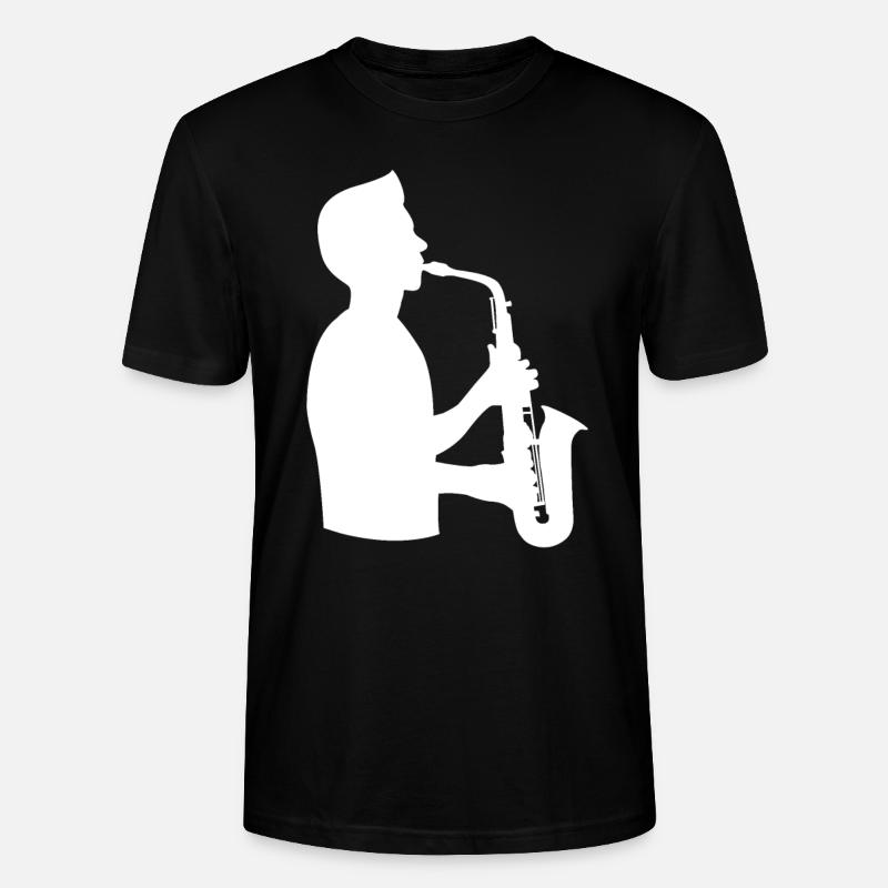 Saxophon Virtuose Leidenschaft - Stanley/Stella Unisex Bio-T-Shirt CRAFTER - Schwarz