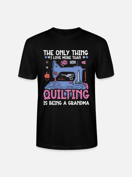 Quilter Sewing Knitting Quilting - Stanley/Stella CRAFTER Unisex Organic T-Shirt - black