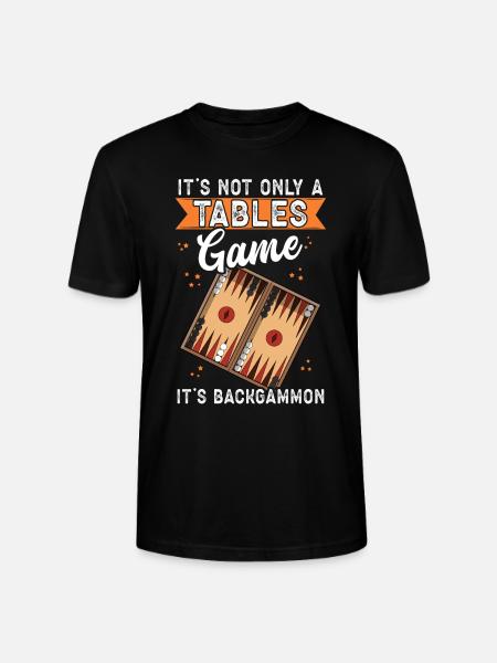 Backgammon Brettspiel Backgammon Spiel Geschenk - Stanley/Stella Unisex Bio-T-Shirt CRAFTER - Schwarz