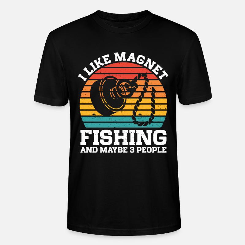 Magnetfischen - Stanley/Stella Unisex Bio-T-Shirt CRAFTER - Schwarz