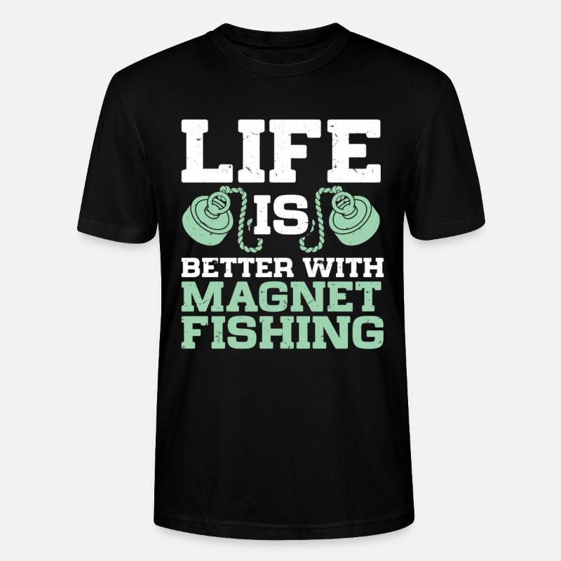 Magnetfischen - Stanley/Stella Unisex Bio-T-Shirt CRAFTER - Schwarz