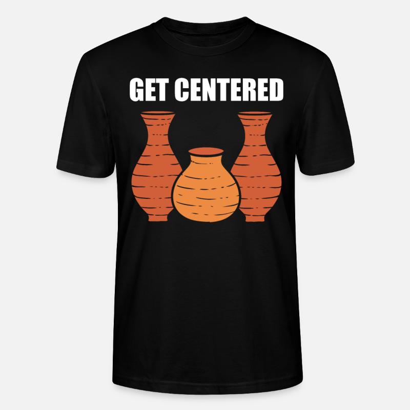 Get Centered Keramiker - Stanley/Stella Unisex Bio-T-Shirt CRAFTER - Schwarz