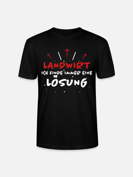 Landwirt Spruch Traktor Lustiges Landwirt Geschenk - Stanley/Stella Unisex Bio-T-Shirt CRAFTER - Schwarz