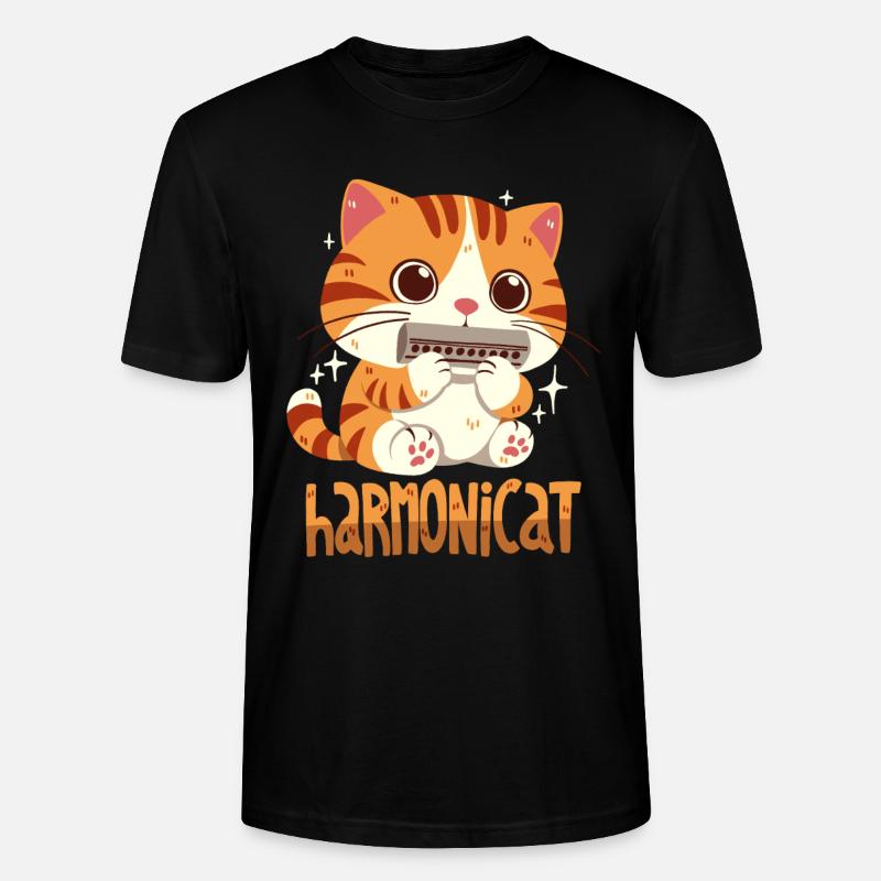 Harmonicat - T-shirt bio CRAFTER Stanley Stella Unisexe - noir