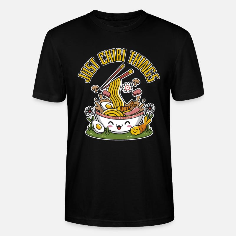 Anime Manga Drôle Chibi - T-shirt bio CRAFTER Stanley Stella Unisexe - noir