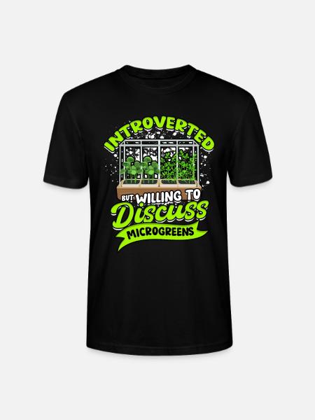 Microgreen Microgreens - Stanley/Stella Unisex Bio-T-Shirt CRAFTER - Schwarz